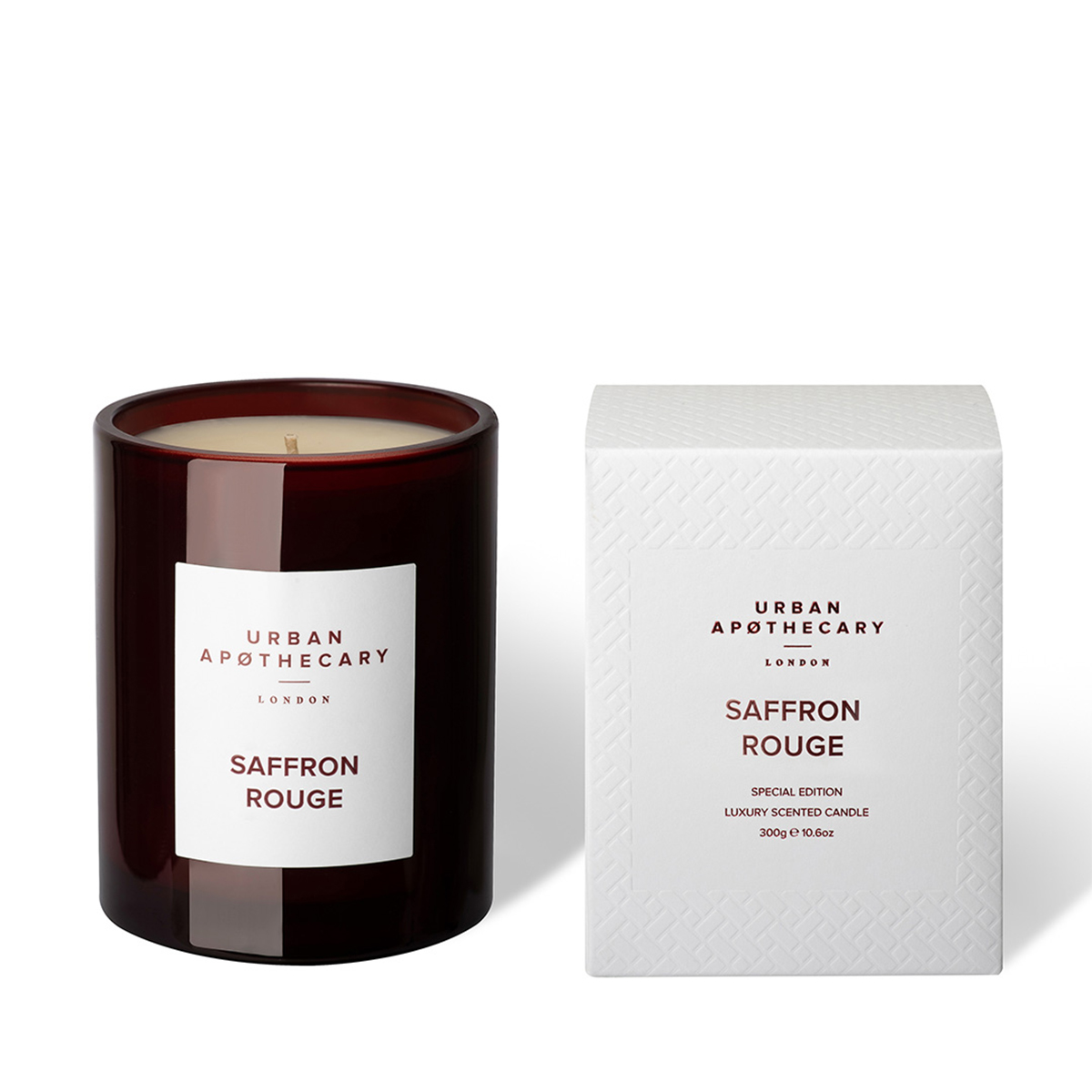 Luxury Boxed Glass Candle - Saffron Rouge