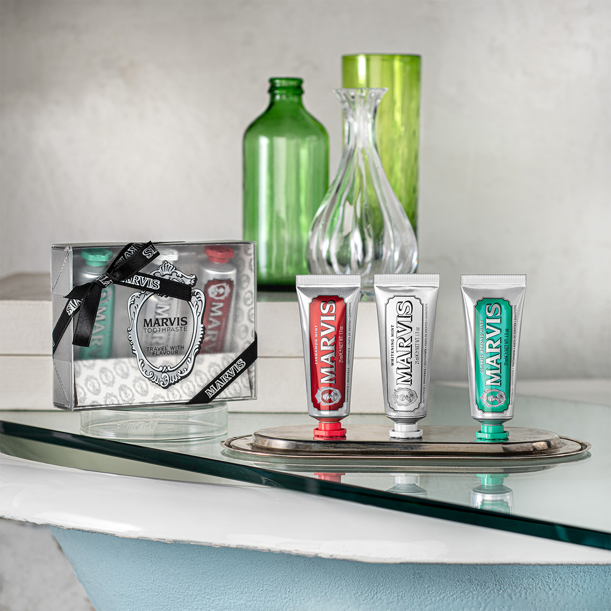 Toothpaste 3 Flavours Box - Classic, Whitening,Cinnamon